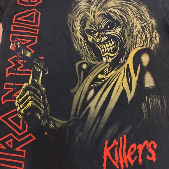Vintage Iron Maiden The Killers  Heavyweight Band Tshirt Black - Picture 8 of 9